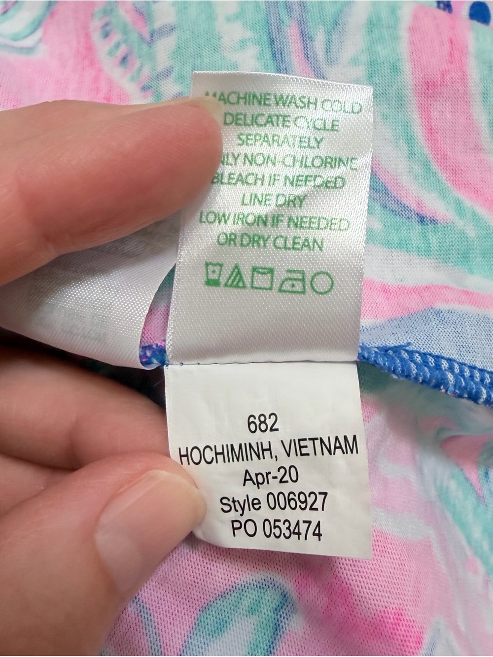 Lilly Pulitzer Brigitte 100% cotton Dress in Living The Dream, size Large - Picture 7 of 7